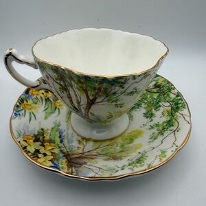 vintage Hammersley & Co. Lorna Doone bone china teacup and saucer set